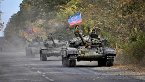 Бронетехника «Л/ДНР» при поддержке казаков срочно выдвинулась на передовую: «Дана команда не жалеть снарядов»
